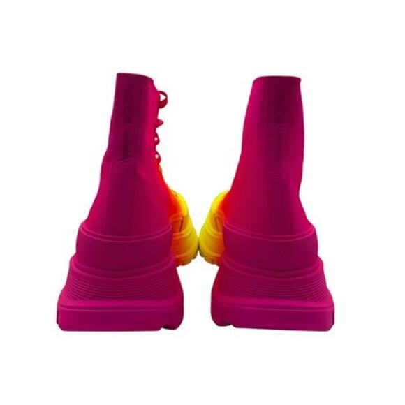 Alexander McQueen Men’s GradientSneaker Boots – Yellow/Orange/Pink – Size IT 40 main image 8